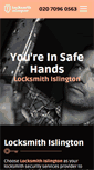 Mobile Screenshot of locksmithislington.com