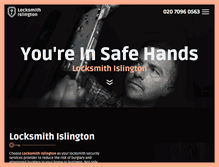 Tablet Screenshot of locksmithislington.com